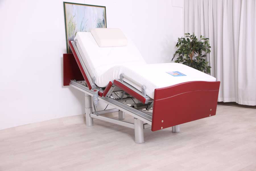 Hoog-laag bed qqq1048 Belletto 3080 MB 90 x 200 in wijnrood!